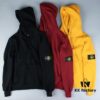 6931a453ccd8ab3d7af989d3 Stone Island Evergreen Fleece Hoodie in Black, Yellow, and Burgundy
