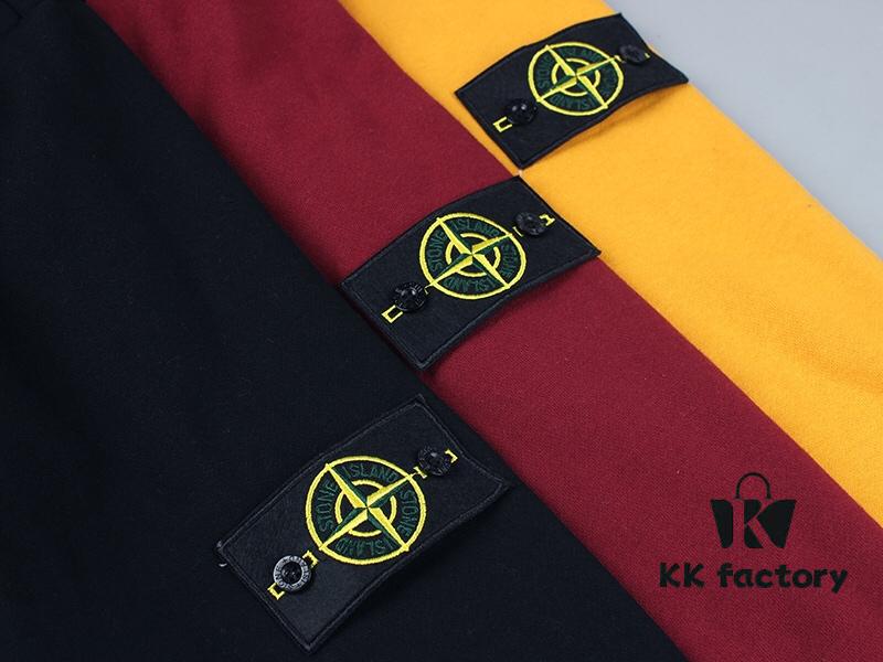 6931a453ccd8ab3d7af989d4 Stone Island Evergreen Fleece Hoodie in Black, Yellow, and Burgundy