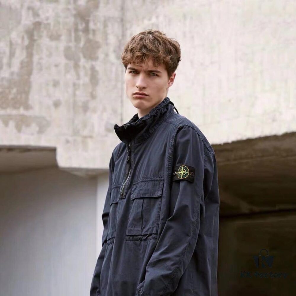 6931a455ccd8ab3d7af989f2 Stone Island 19 Fall/Winter Washed Half-Zip Pullover Jacket