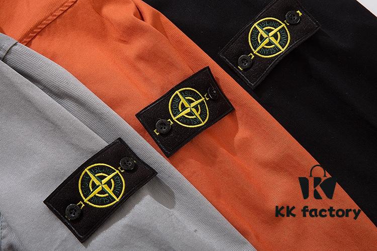 6931a456ccd8ab3d7af98a02 STONE ISLAND Classic Compass Patch Half-Zip Hooded Outerwear Jacket