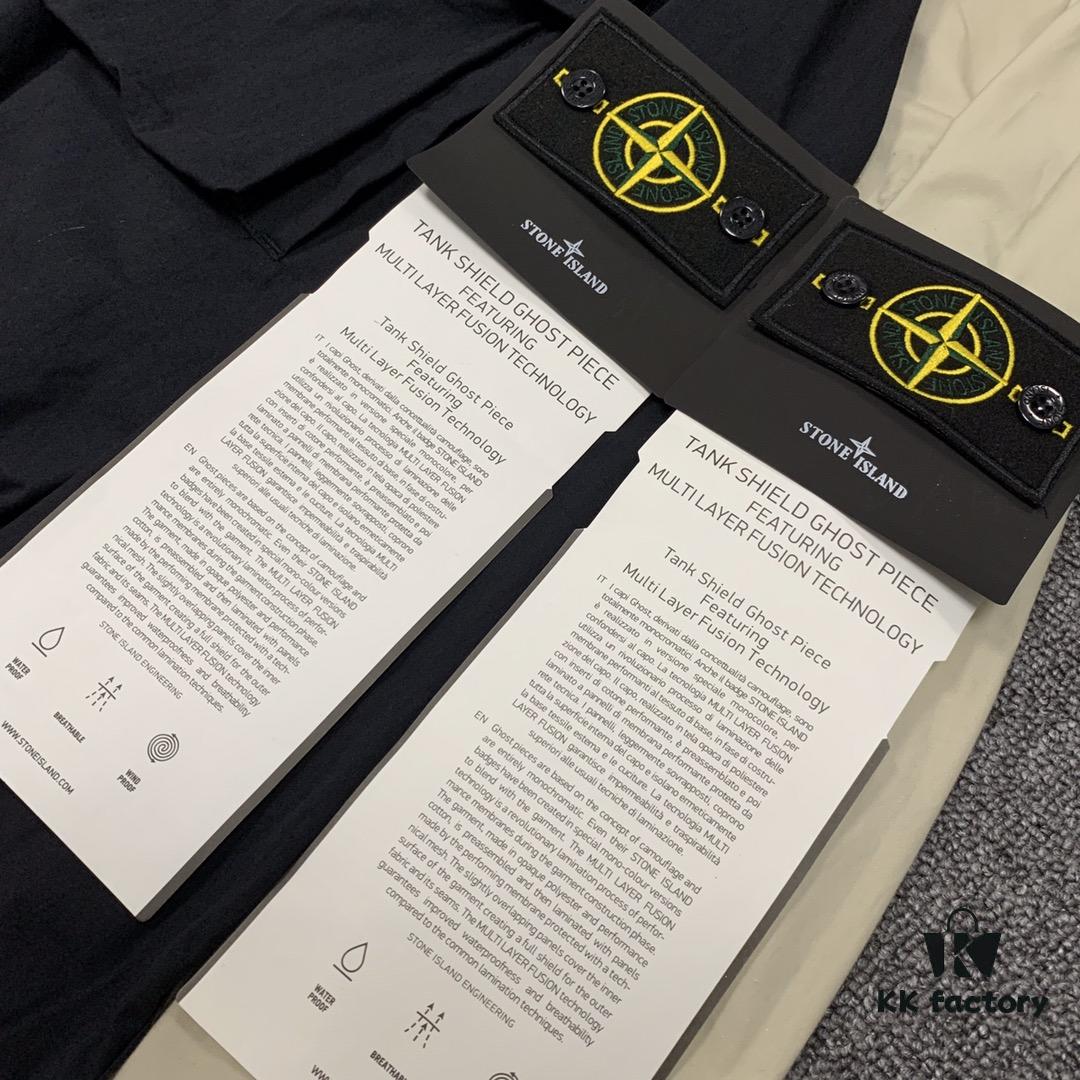 6931a457ccd8ab3d7af98a12 Stone Island Classic Arm Badge Workwear Shirt Jacket
