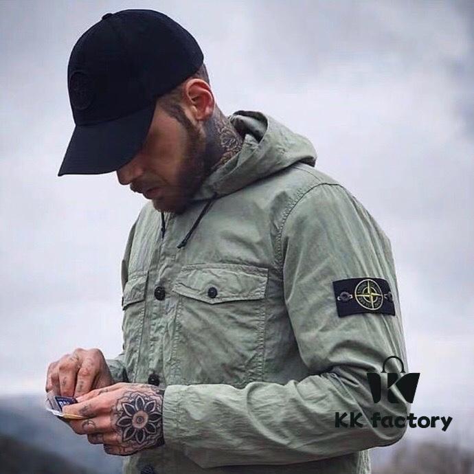 6931a457ccd8ab3d7af98a16 STONE ISLAND Multi-pocket Sleeve Badge Workwear Jacket Long Sleeve Drawstring Hooded Coat M-XXL