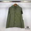 6931a457ccd8ab3d7af98a19 STONE ISLAND Multi-pocket Sleeve Badge Workwear Jacket Long Sleeve Drawstring Hooded Coat M-XXL
