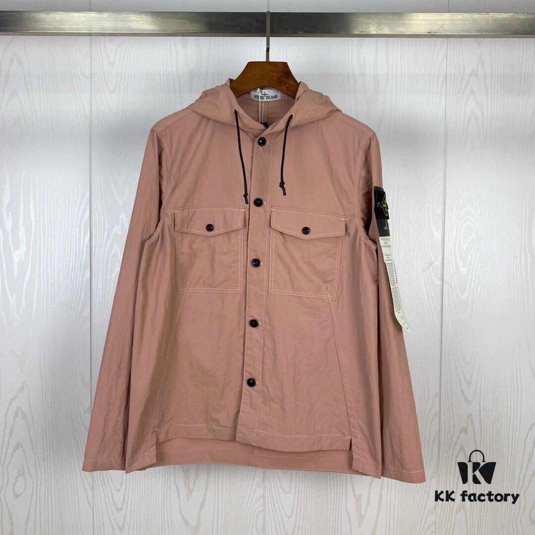 6931a457ccd8ab3d7af98a1b STONE ISLAND Multi-pocket Sleeve Badge Workwear Jacket Long Sleeve Drawstring Hooded Coat M-XXL