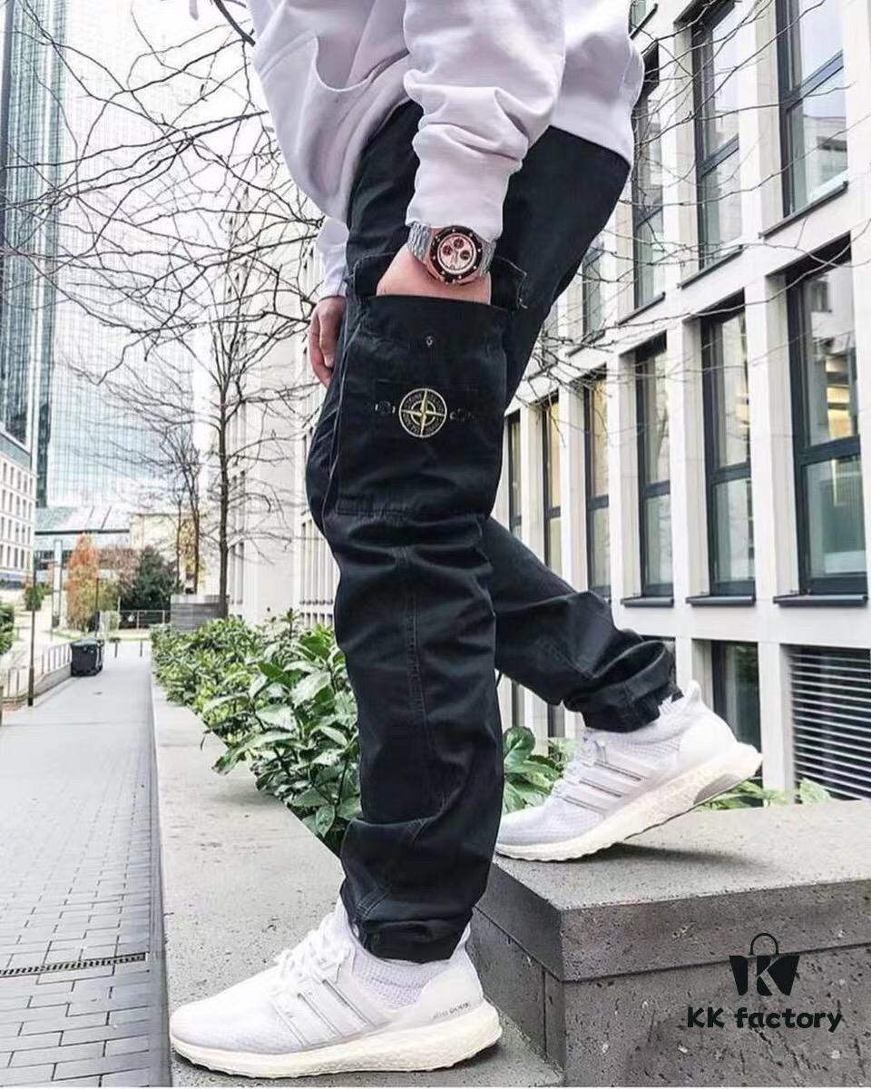 Stone Island 19SS Basic Multi-Pocket Cargo Pants, Casual Trousers