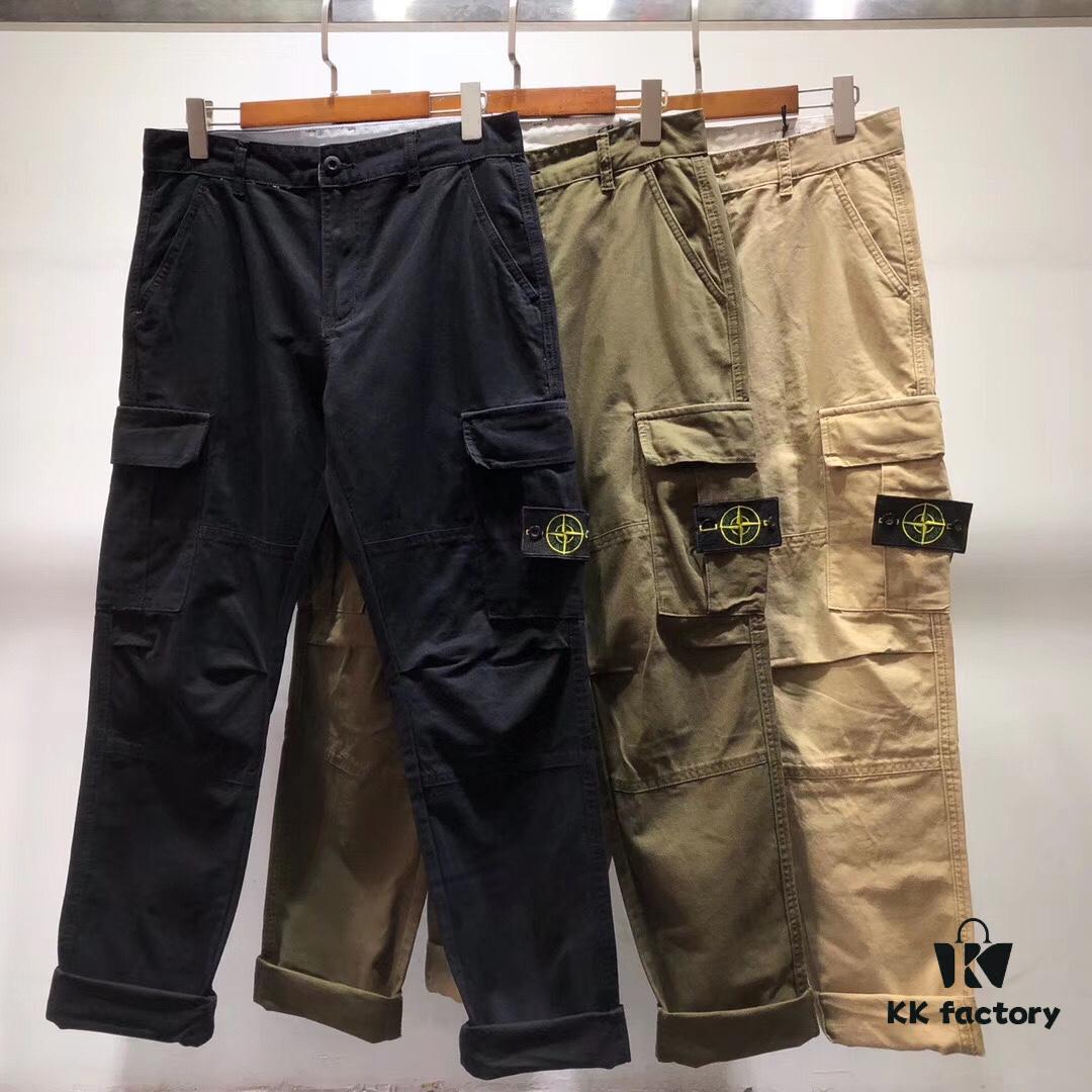 Stone Island 19SS Basic Multi-Pocket Cargo Pants, Casual Trousers