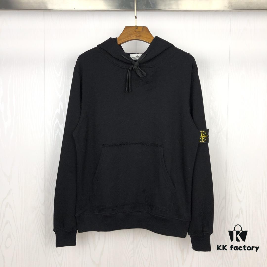 6931a45bccd8ab3d7af98a5f Stone Island 1:1 Cabinet Synchronization Ribbed Panel Classic Compass Badge Loop Fabric Hoodie