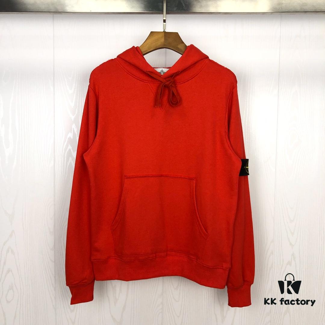 6931a45bccd8ab3d7af98a62 Stone Island 1:1 Cabinet Synchronization Ribbed Panel Classic Compass Badge Loop Fabric Hoodie