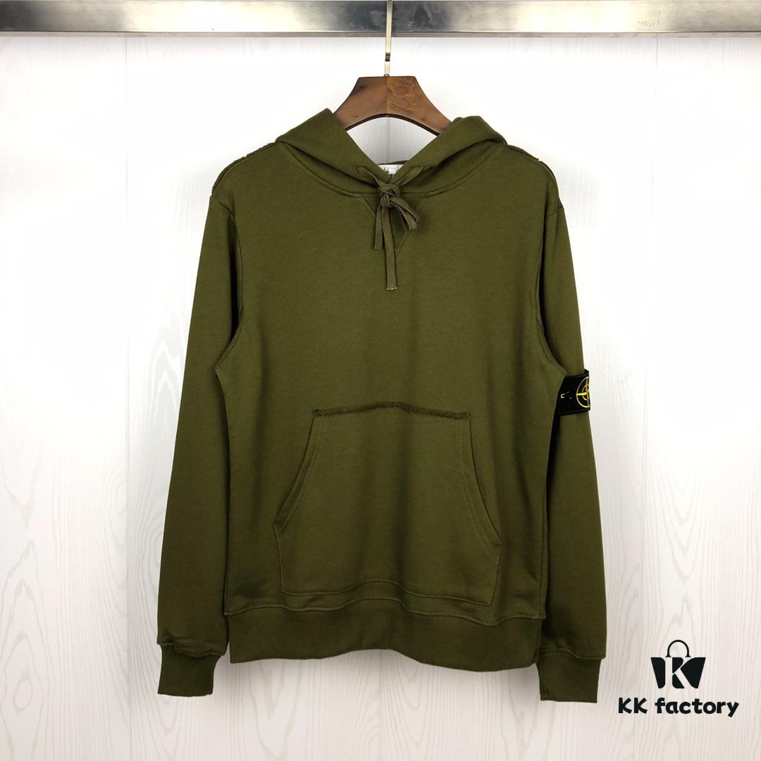6931a45bccd8ab3d7af98a65 Stone Island 1:1 Cabinet Synchronization Ribbed Panel Classic Compass Badge Loop Fabric Hoodie