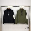 Stone Island 19 Fall/Winter Washed Half-Zip Pullover Jacket