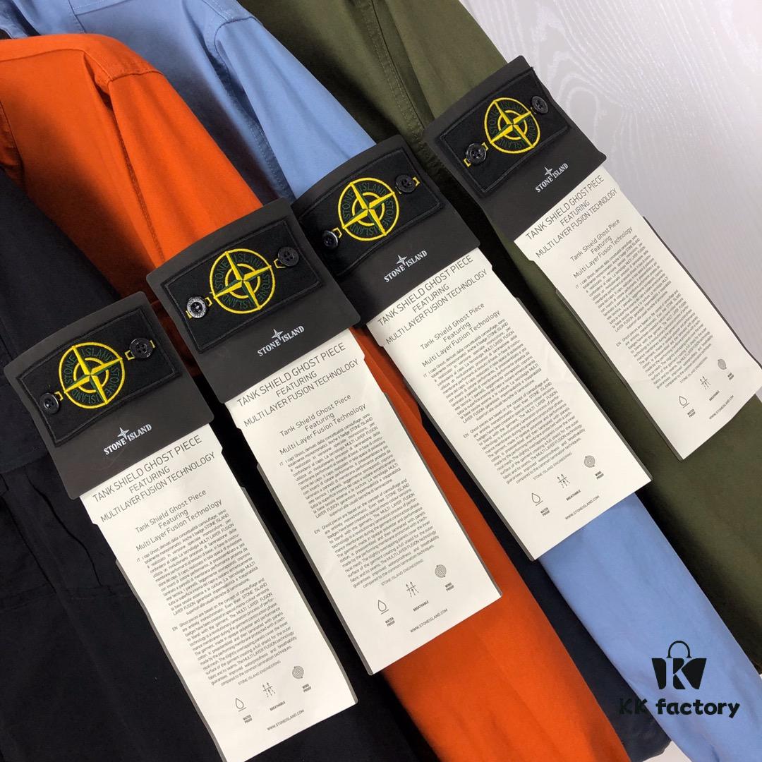 Stone Island 19 Fall/Winter Washed Half-Zip Pullover Jacket