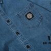 6931a45cccd8ab3d7af98a75 Stone Island Classic Embroidered Logo Patch Denim Shirt Jacket Long Sleeve Cardigan Shirt, Two Colors, M-XXL
