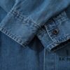 6931a45cccd8ab3d7af98a76 Stone Island Classic Embroidered Logo Patch Denim Shirt Jacket Long Sleeve Cardigan Shirt, Two Colors, M-XXL