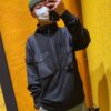 9934# STONE ISLAND GHOST HOODIE Half-Zip Hooded Sweatshirt