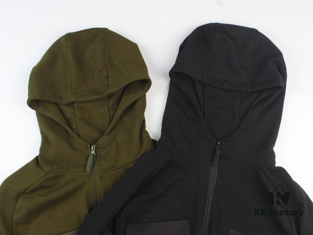 9934# STONE ISLAND GHOST HOODIE Half-Zip Hooded Sweatshirt