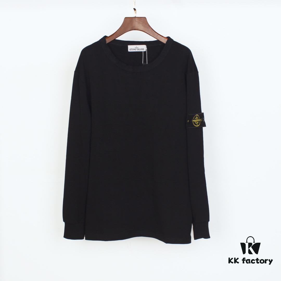 6931a45eccd8ab3d7af98a9c STONE ISLAND 20SS Crew Neck Solid Color Pullover Long Sleeve Lightweight Sweatshirt Fabric Base Layer, M-XXL
