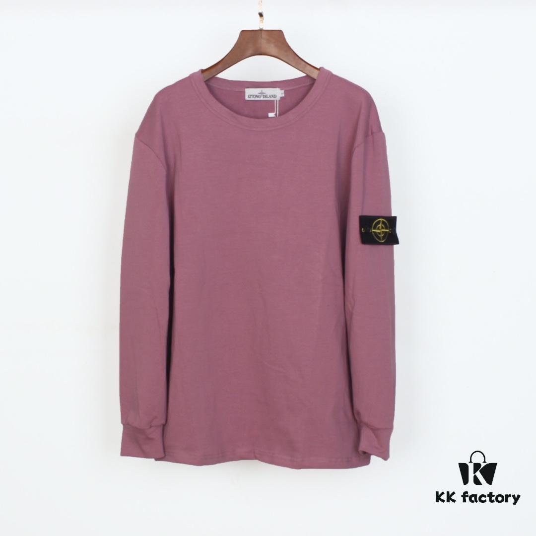 6931a45fccd8ab3d7af98ab0 STONE ISLAND 20SS Crew Neck Solid Color Pullover Long Sleeve Sweatshirt, Lightweight Fabric, Base Layer