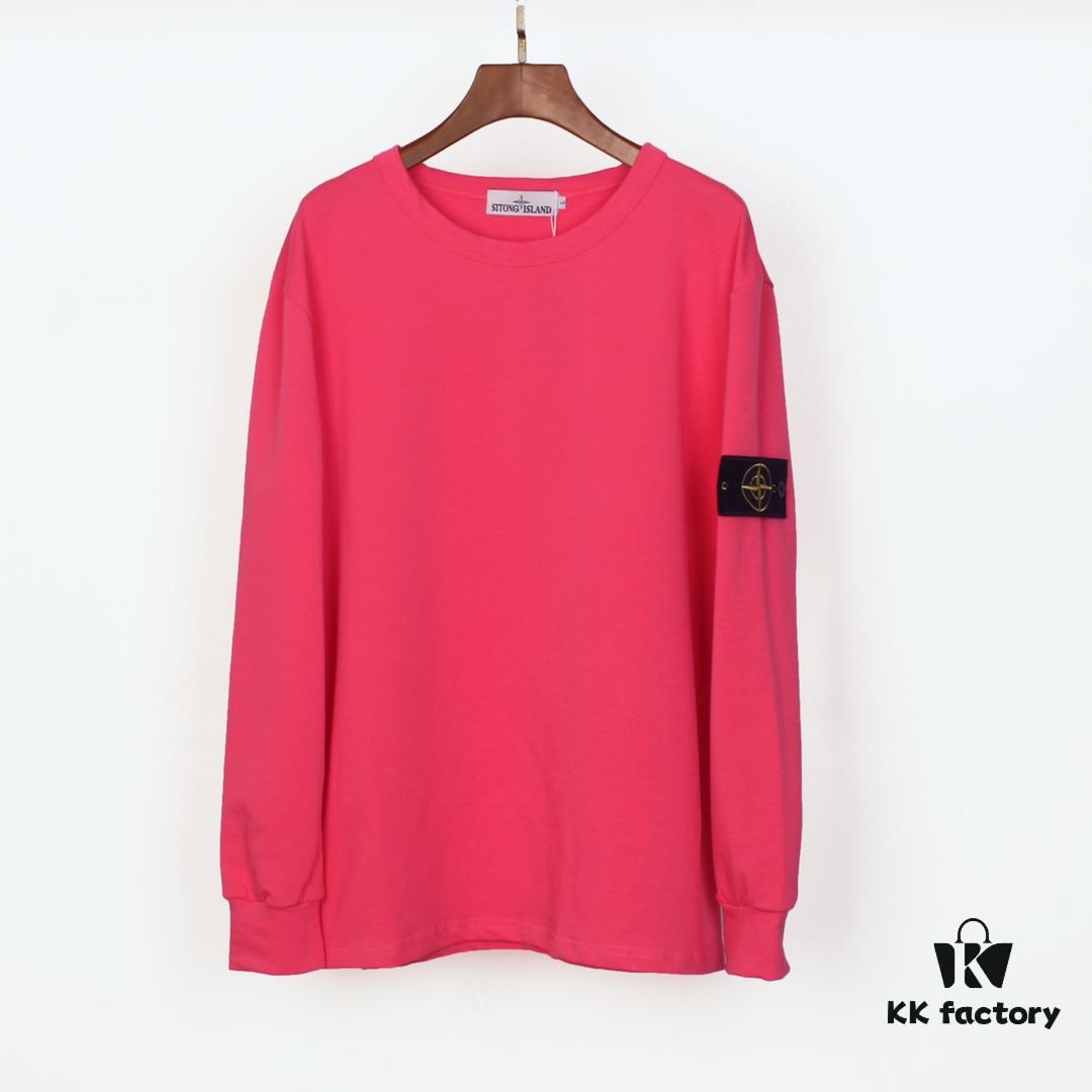 6931a45fccd8ab3d7af98ab3 STONE ISLAND 20SS Crew Neck Solid Color Pullover Long Sleeve Sweatshirt, Lightweight Fabric, Base Layer