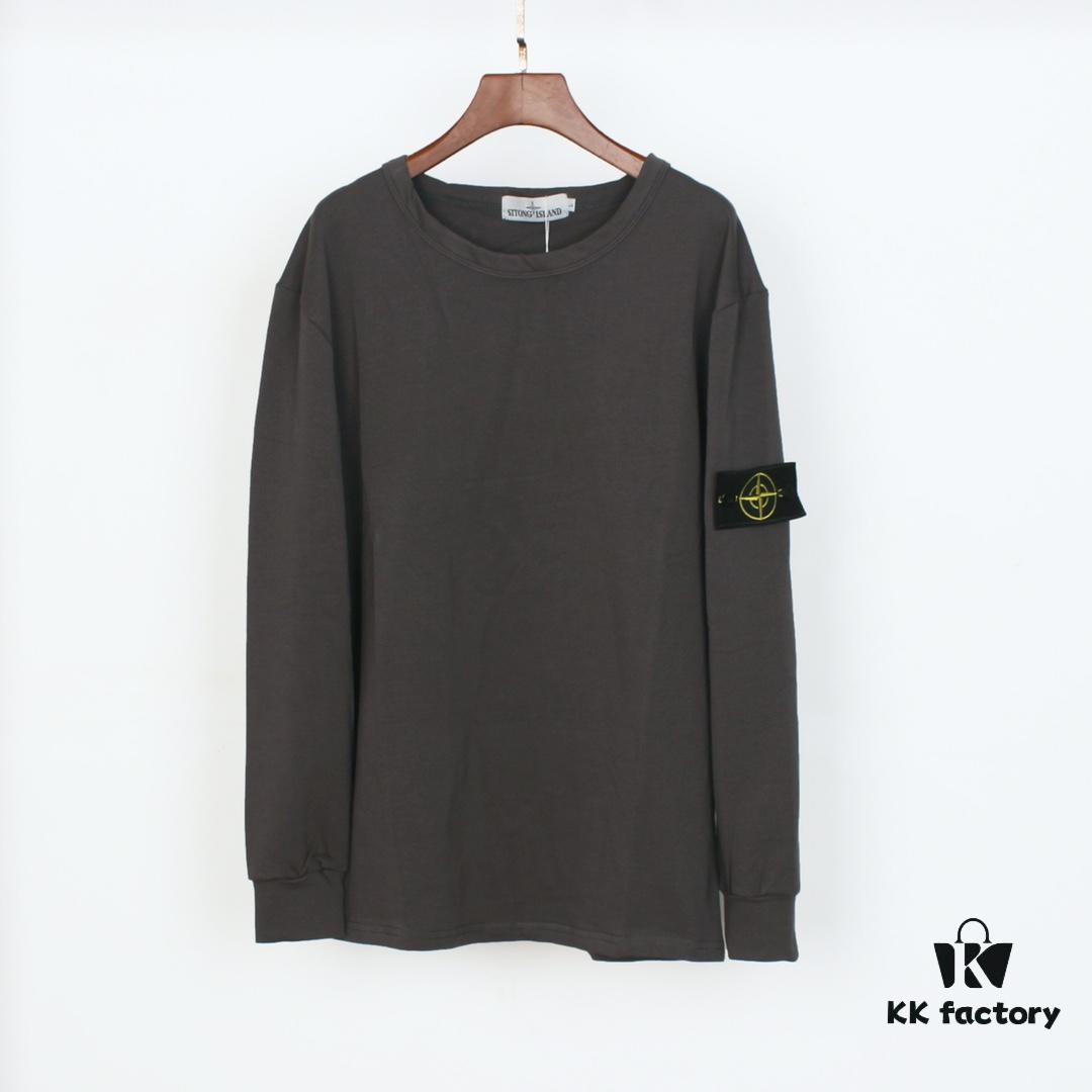 6931a460ccd8ab3d7af98abc STONE ISLAND 20SS Crew Neck Solid Color Pullover Long Sleeve Lightweight Sweatshirt, Base Layer