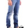 Stone Island Embroidered Compass Logo Washed Jeans