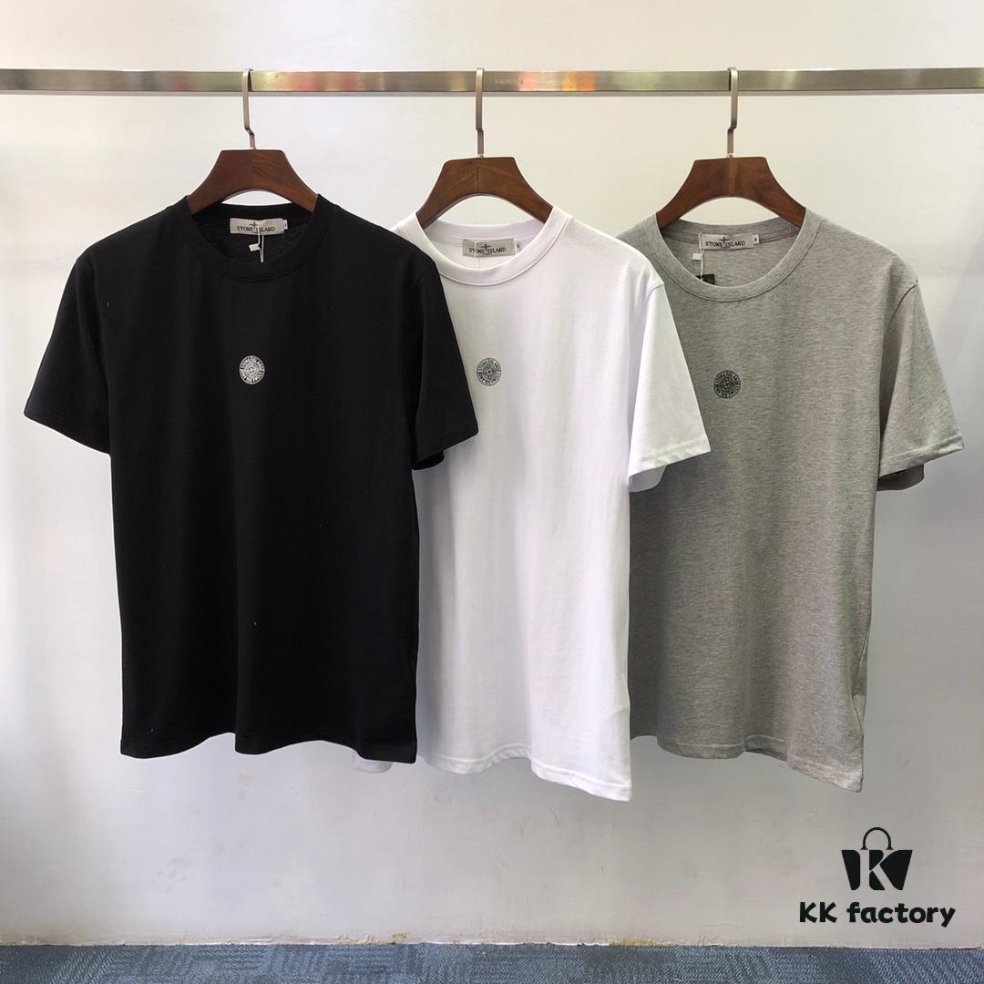 Stone Island 18FW Letter Logo Classic Short Sleeve T-Shirt