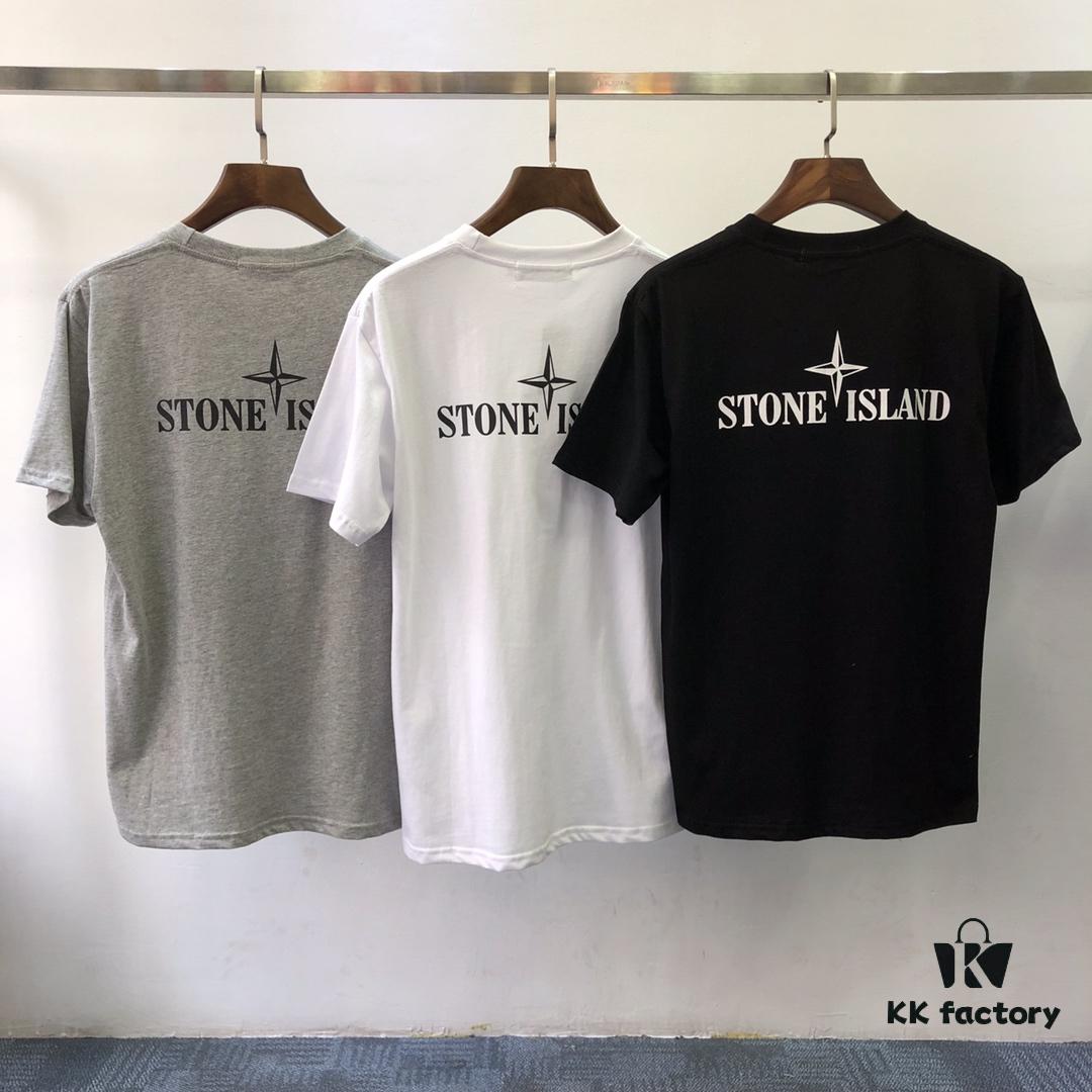 Stone Island 18FW Letter Logo Classic Short Sleeve T-Shirt
