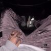 STONE ISLAND Nylon Metallic Casual Tactical Pants with Drawstring Hem