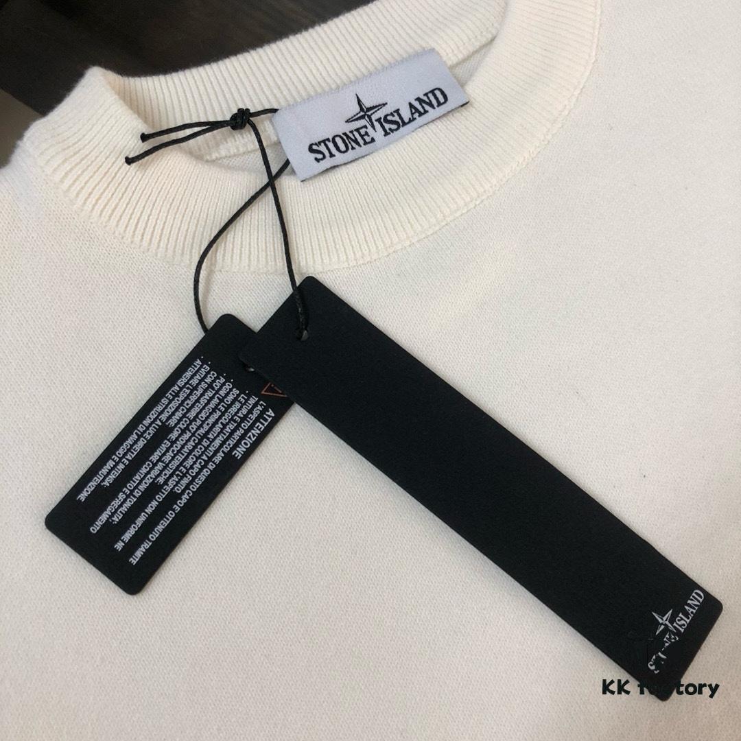 6931a464ccd8ab3d7af98b13 STONE ISLAND Men's Casual Pullover Knit Sweater - Exclusive New Arrival, High-End Design, Urban Style, Classic Round Neck Base Layer