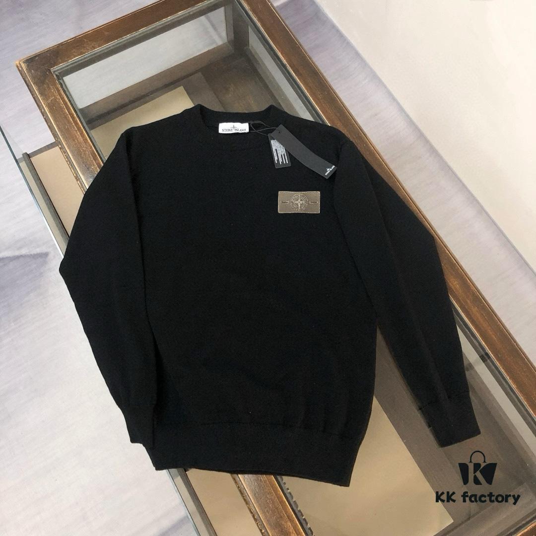 6931a465ccd8ab3d7af98b19 STONE ISLAND Men's Casual Knit Pullover Sweater – Exclusive New Arrival, High-End Custom Design, Urban Style, Classic Round Neck Base Layer with Compass Logo Embroidery