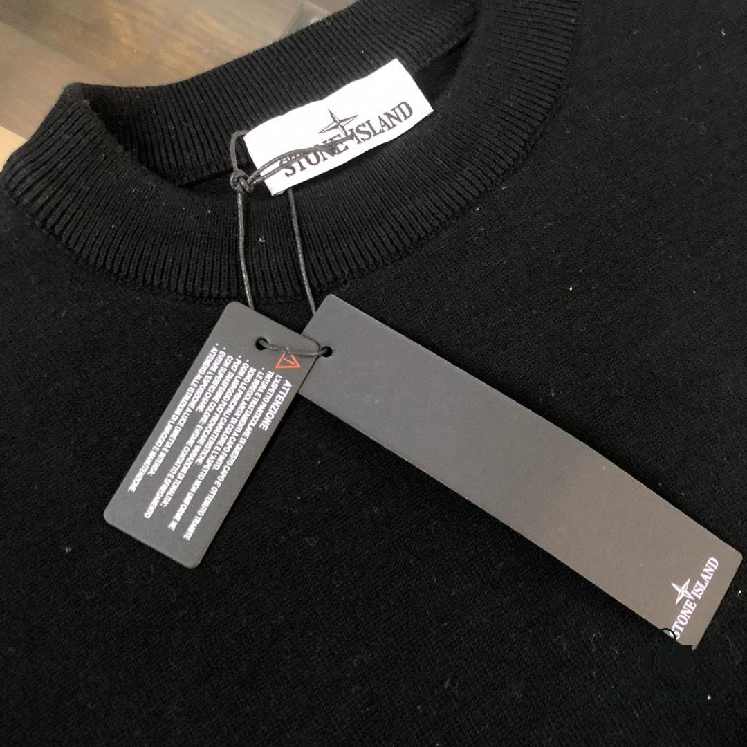 6931a465ccd8ab3d7af98b1c STONE ISLAND Men's Casual Knit Pullover Sweater – Exclusive New Arrival, High-End Custom Design, Urban Style, Classic Round Neck Base Layer with Compass Logo Embroidery