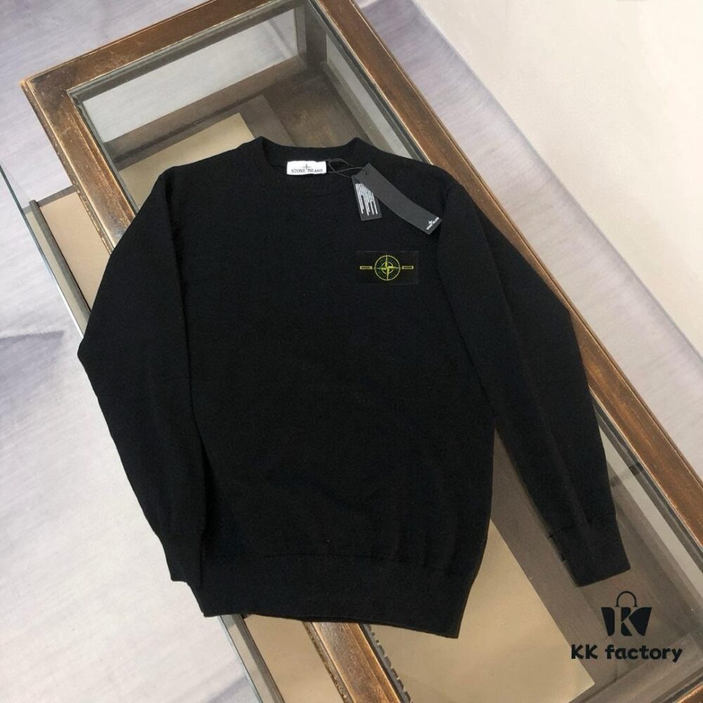6931a467ccd8ab3d7af98b4a STONE ISLAND Men's Casual Knit Pullover Sweater – Exclusive New Arrival, High-End Custom Design, Urban Style, Classic Minimalist Round Neck Base Layer