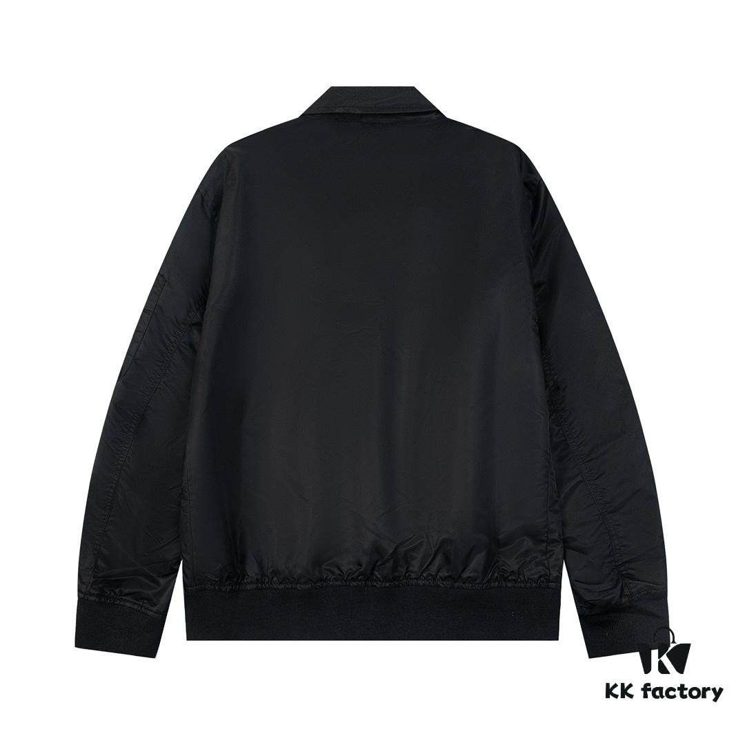 6931a468ccd8ab3d7af98b5e VALENTINO GARAVANI VLogo Signature Men's Bomber Jacket - Pilot Style with Drop Shoulder Design
