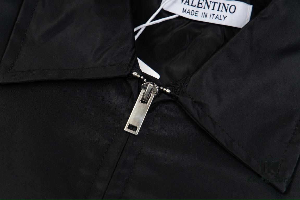 6931a469ccd8ab3d7af98b63 VALENTINO GARAVANI VLogo Signature Men's Bomber Jacket - Pilot Style with Drop Shoulder Design