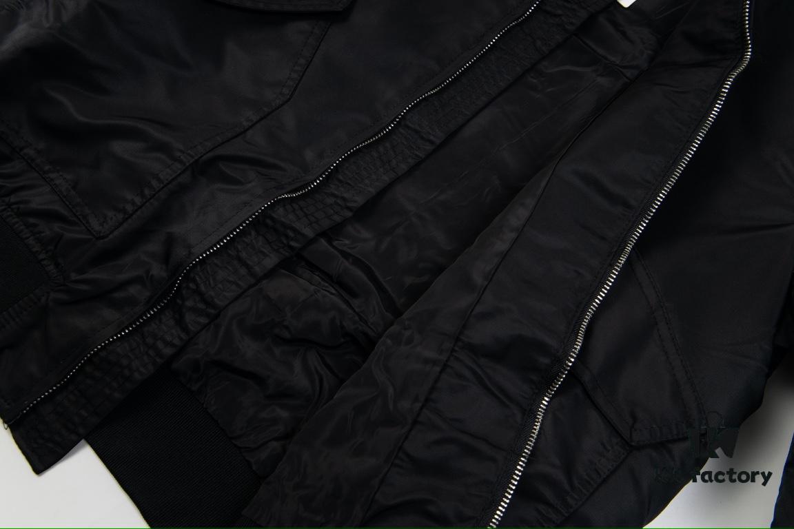 6931a469ccd8ab3d7af98b68 VALENTINO GARAVANI VLogo Signature Men's Bomber Jacket - Pilot Style with Drop Shoulder Design