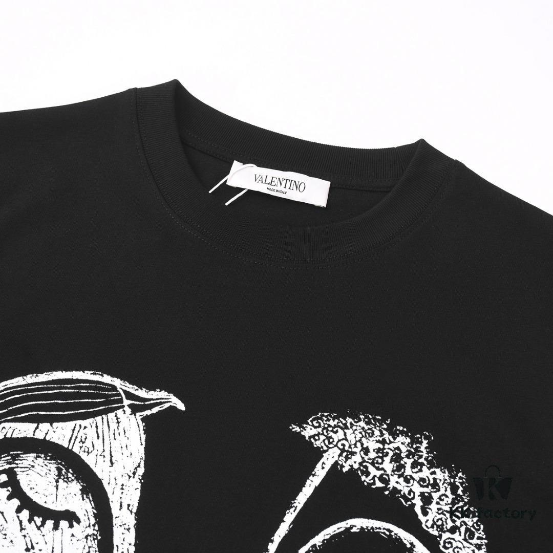 6931a46bccd8ab3d7af98b85 VALENTINO Inspired Classic Logo Artwork Solid Color Print T-Shirt, Premium Quality Fabric, Unisex Fashion Style
