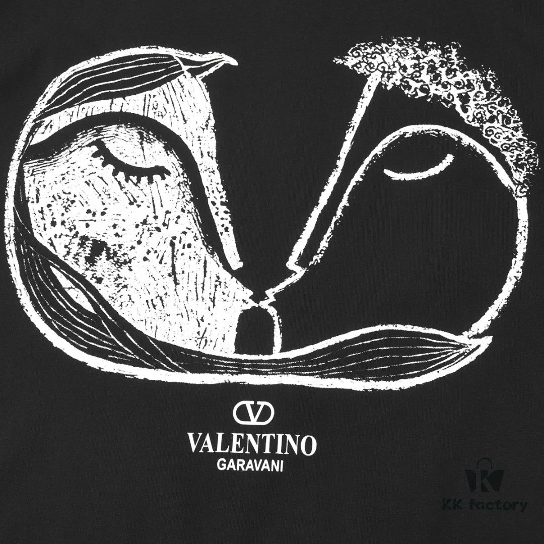 6931a46bccd8ab3d7af98b89 VALENTINO Inspired Classic Logo Artwork Solid Color Print T-Shirt, Premium Quality Fabric, Unisex Fashion Style