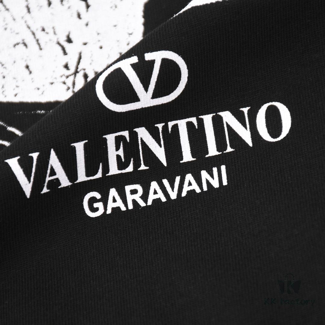 6931a46bccd8ab3d7af98b8b VALENTINO Inspired Classic Logo Artwork Solid Color Print T-Shirt, Premium Quality Fabric, Unisex Fashion Style