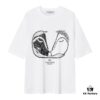 6931a46bccd8ab3d7af98b8d Valentino Inspired Classic Logo Artwork Solid Color Print T-Shirt, Premium Quality Fabric, Unisex Fashion Essential