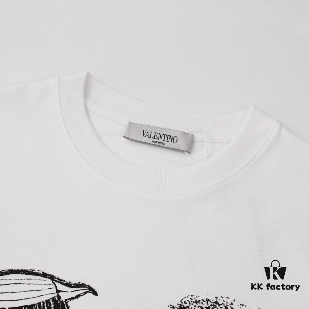6931a46bccd8ab3d7af98b8e Valentino Inspired Classic Logo Artwork Solid Color Print T-Shirt, Premium Quality Fabric, Unisex Fashion Essential