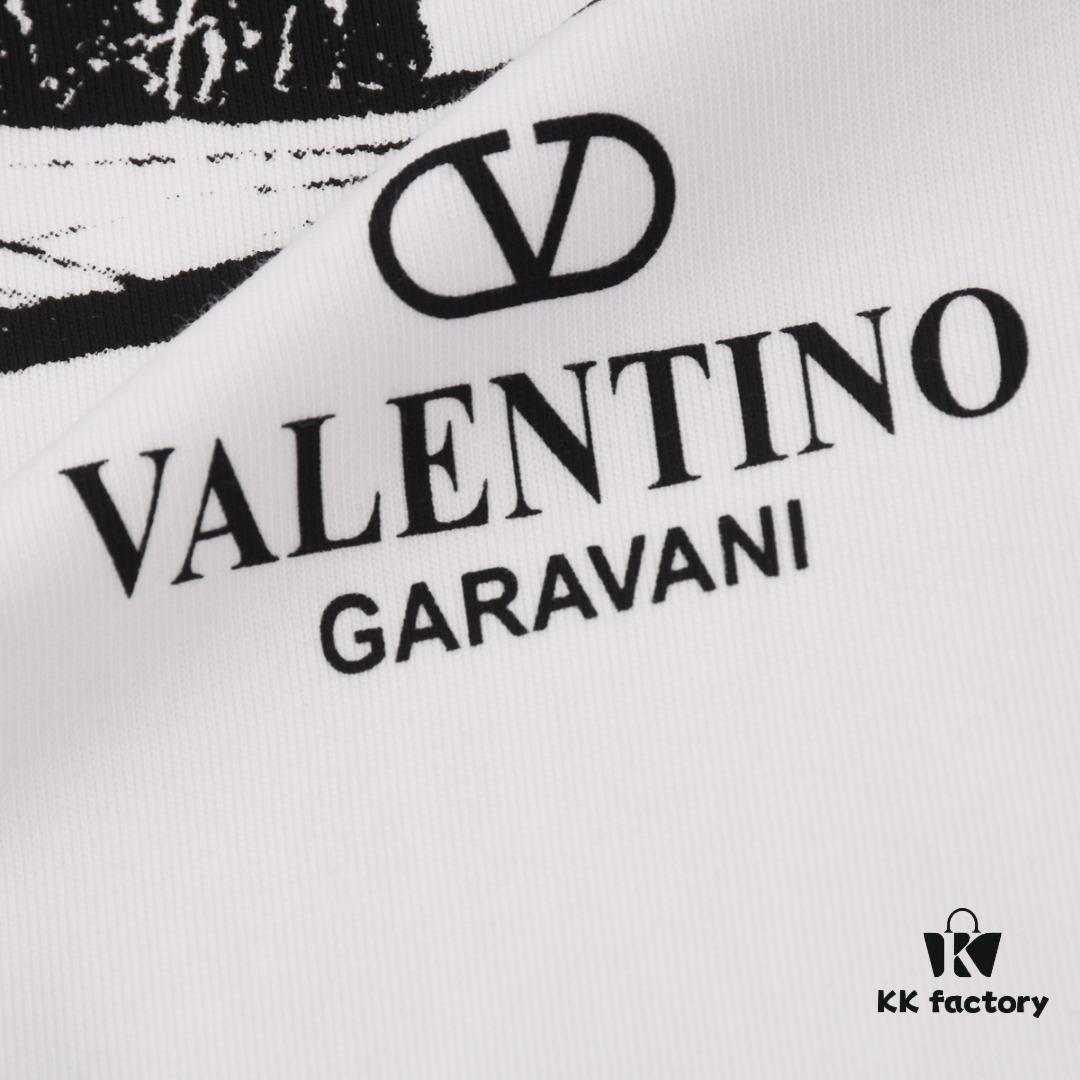 6931a46bccd8ab3d7af98b93 Valentino Inspired Classic Logo Artwork Solid Color Print T-Shirt, Premium Quality Fabric, Unisex Fashion Essential