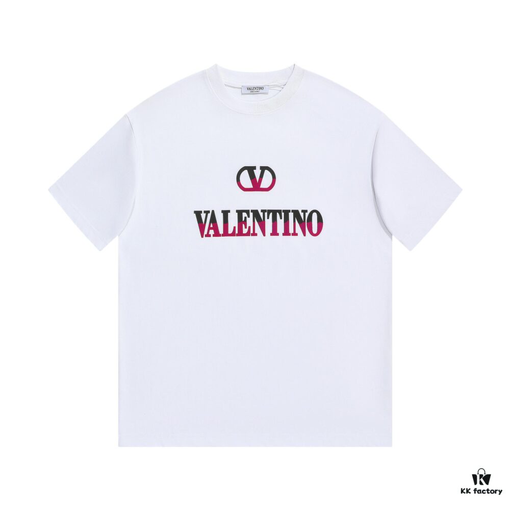 6931a46cccd8ab3d7af98ba8 VALENTINO New 3D Thick Cotton T-Shirt with Flocked Print