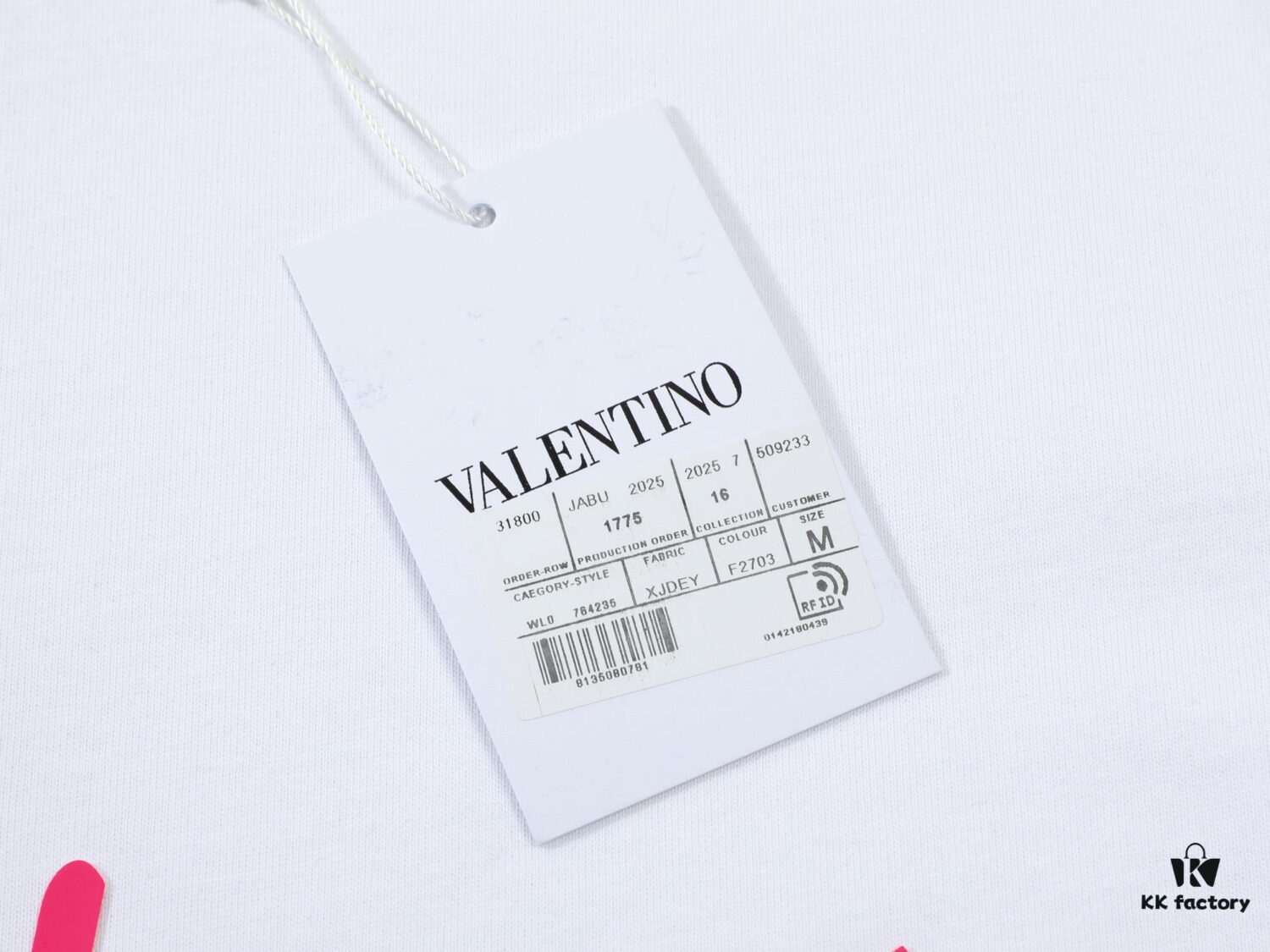 6931a46dccd8ab3d7af98bb5 VALENTINO New 3D Thick Print Short Sleeve T-Shirt