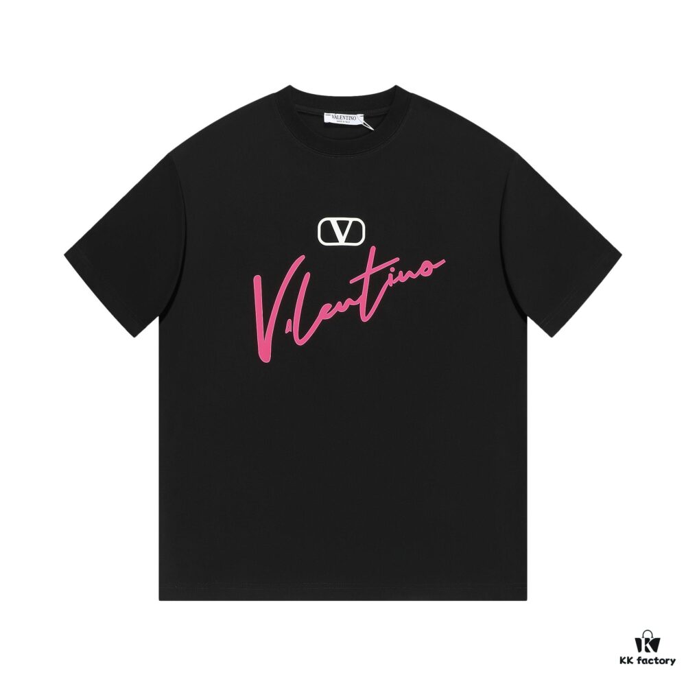 6931a46dccd8ab3d7af98bba VALENTINO New 3D Thick Print Short Sleeve T-Shirt