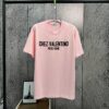 New Valentino 2025 Spring/Summer Short Sleeve T-Shirt Heavyweight Cotton Letter Logo Print