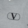 6931a473ccd8ab3d7af98c1e VAL*NTINO Huajia 25SS Spring Collection Flocked Letter Print Short Sleeve T-Shirt