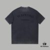 6931a474ccd8ab3d7af98c2e VALENTINO Home 25SS Spring Collection New Arrival Flocked Letter Print Short Sleeve T-Shirt