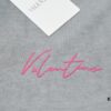 6931a474ccd8ab3d7af98c39 VAL*NTINO Huajia 25SS Spring Collection Flocked Letter Print Short Sleeve T-Shirt