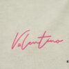 6931a475ccd8ab3d7af98c42 VALENTINO Home 25SS Spring Collection New Arrival Flocked Letter Print Short Sleeve T-Shirt