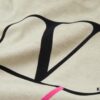 6931a475ccd8ab3d7af98c46 VALENTINO Home 25SS Spring Collection New Arrival Flocked Letter Print Short Sleeve T-Shirt