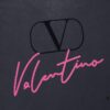 6931a475ccd8ab3d7af98c4a VAL*NTINO Huajia 25SS Spring Collection Flocked Letter Print Short Sleeve T-Shirt